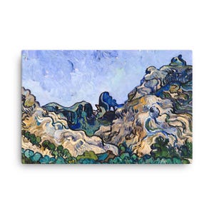 Berge bei Saint-Rémy (Montagnes à Saint-Rémy) von Vincent Van Gogh Leinwand