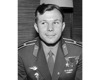 Póster mate de Yuri Gagarin