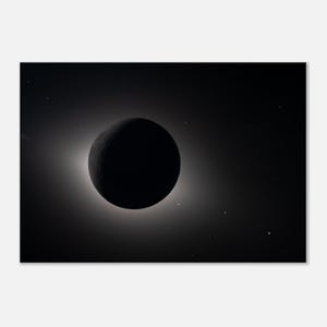 Solar Eclipse taken by Artemis II Canvas