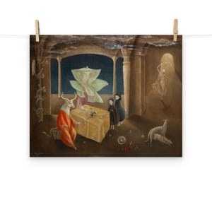 And Then We Saw the Daughter of the Minotaur by Leonora Carrington Matte Poster
