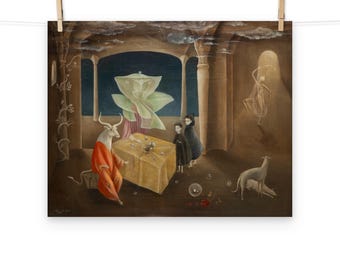 En toen zagen we de dochter van de Minotaurus door Leonora Carrington Matte poster