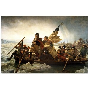 Washington Crossing the Delaware by Emanuel Leutze Matte Poster