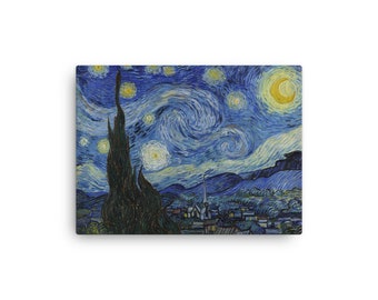 ヴィンセント・ヴァン・ゴッホの「星月夜」キャンバスポスター - Etsy 日本