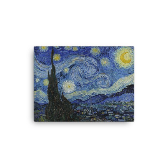 ヴィンセント・ヴァン・ゴッホの「星月夜」キャンバスポスター - Etsy 日本
