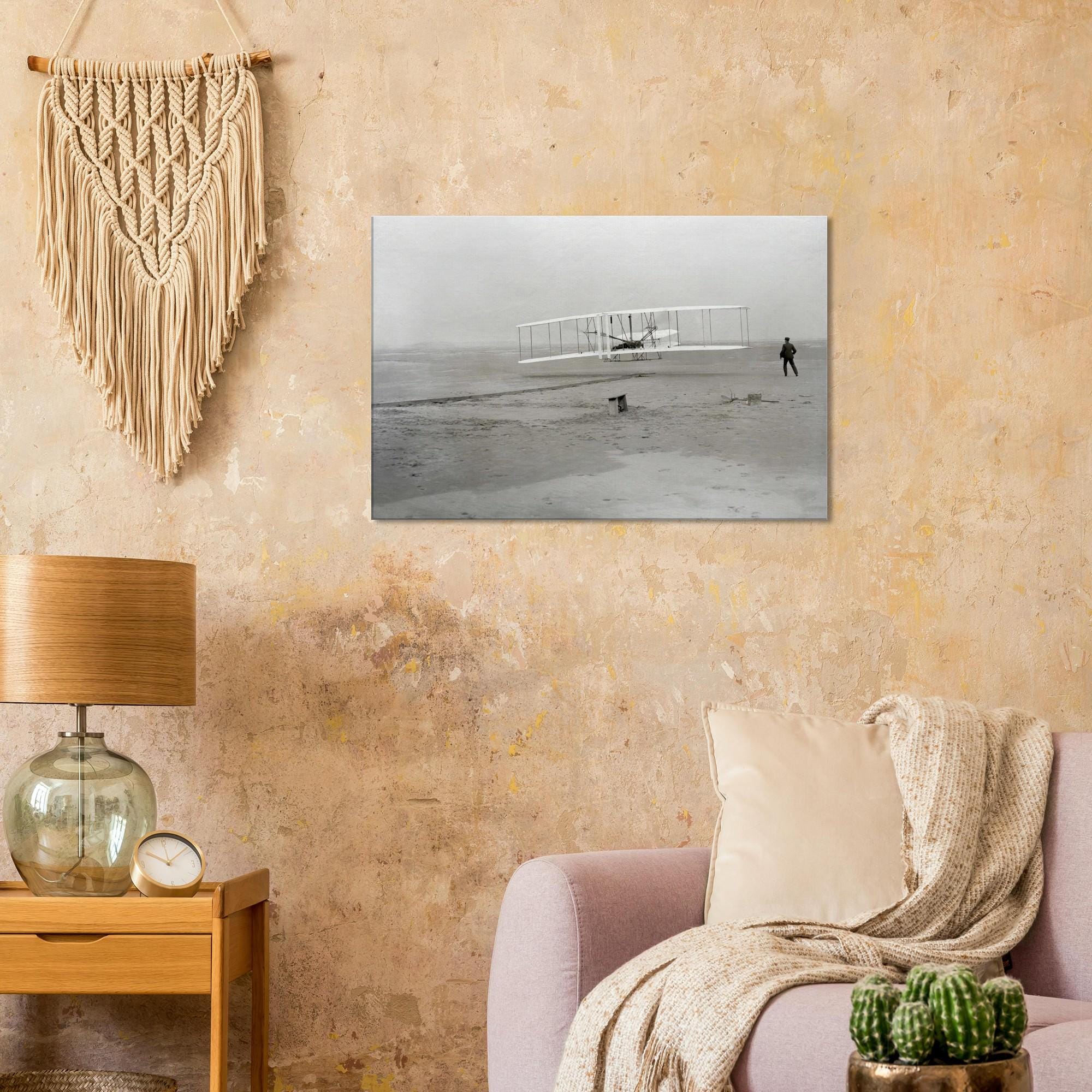 The First Flight of Wright Flyer (wright Brothers) Canvas - Etsy