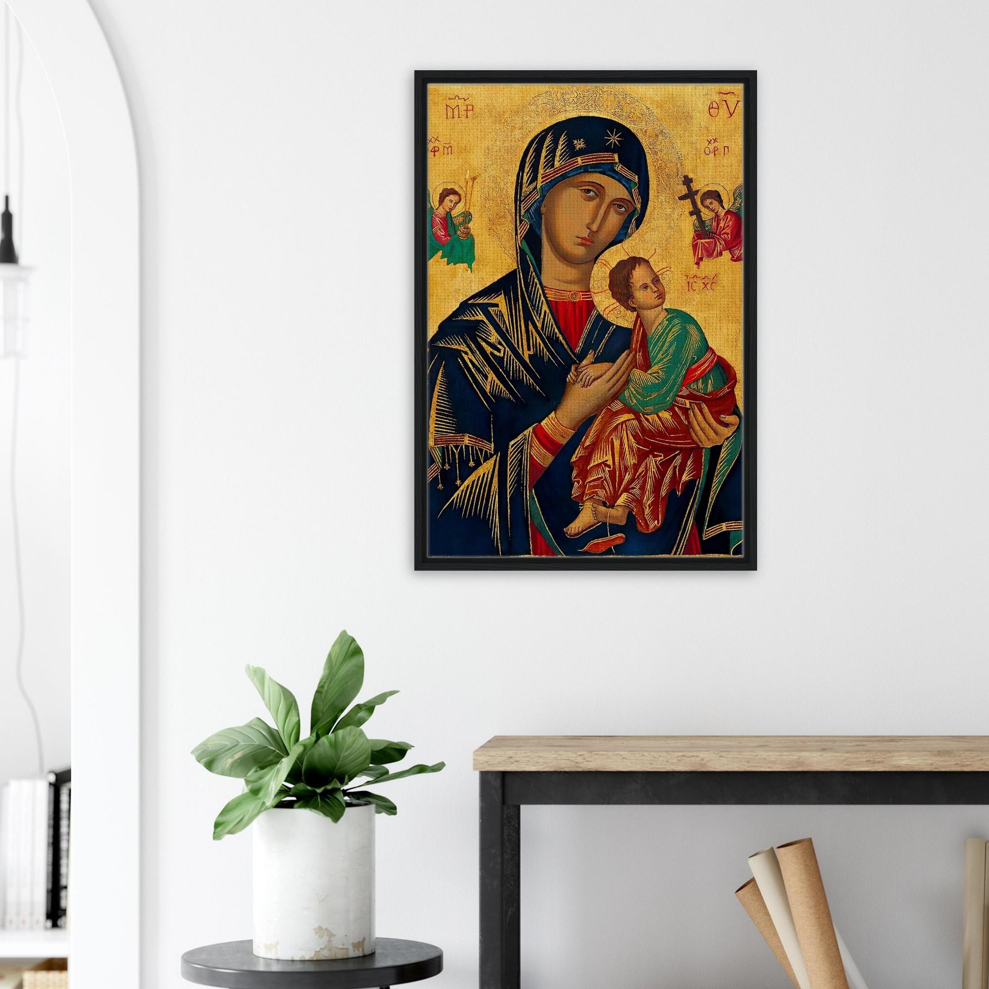 Our Lady of Perpetual Help (virgin Mary) Framed Canvas - Etsy