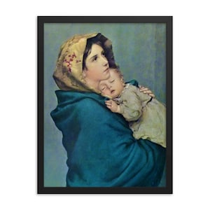 The Madonna of the Street By Roberto Ferruzzi Framed Poster