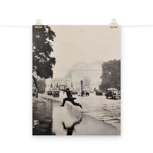 Póster mate Salto de fe de J. A. Hampton