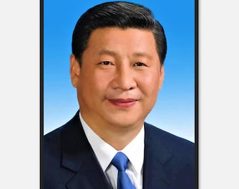 Póster enmarcado de Xi Jinping