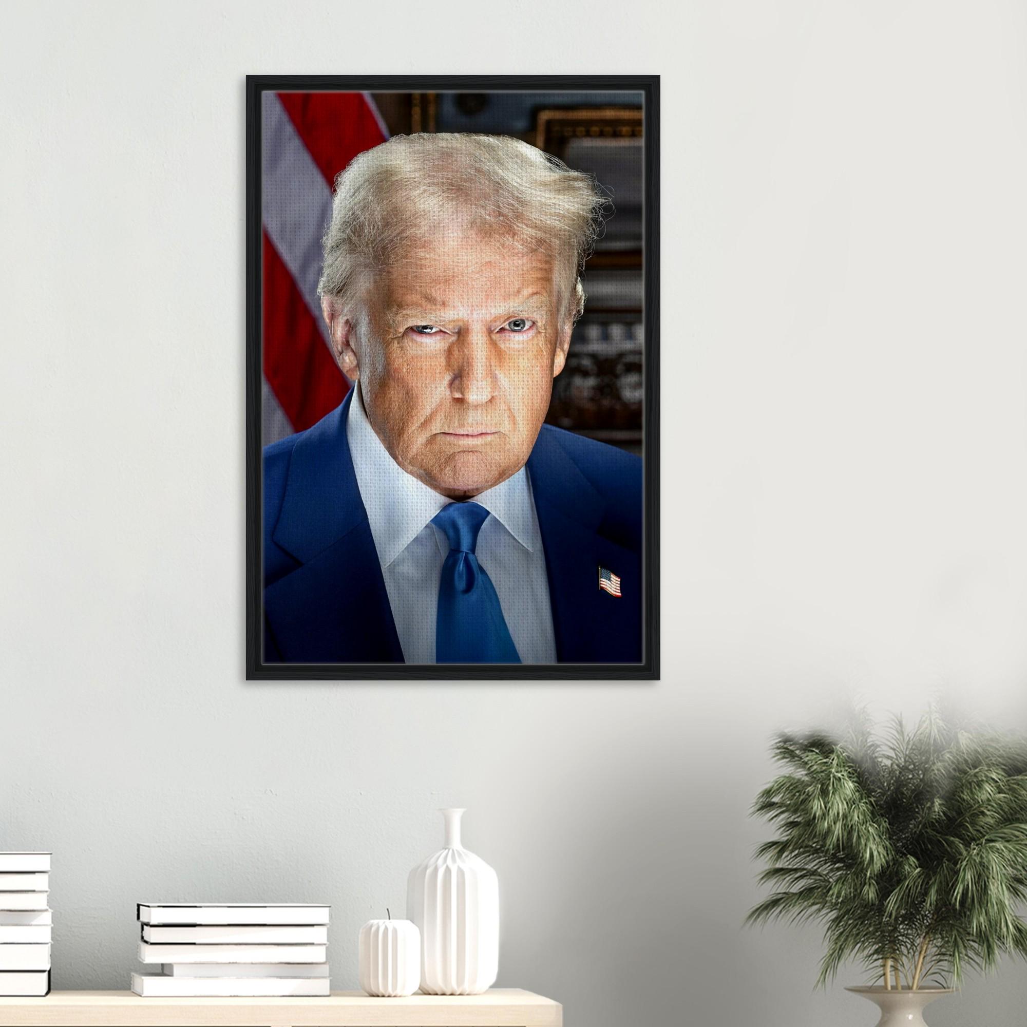 ドナルド・トランプ大統領公式肖像画 2025 額入りキャンバス - Etsy 日本