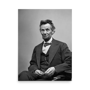 Abraham Lincoln Portrait Matte Poster
