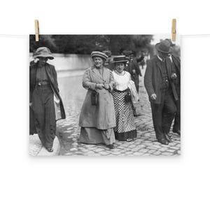 Póster mate de Clara Zetkin y Rosa Luxemburg