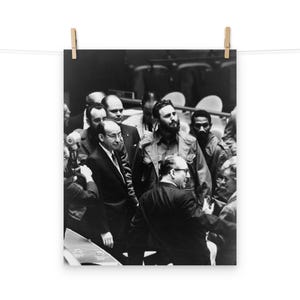 Fidel Castro at the UN General Assembly 1960 Matte Poster