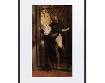 The Sin by Heinrich Lossow Framed Poster with Mat
