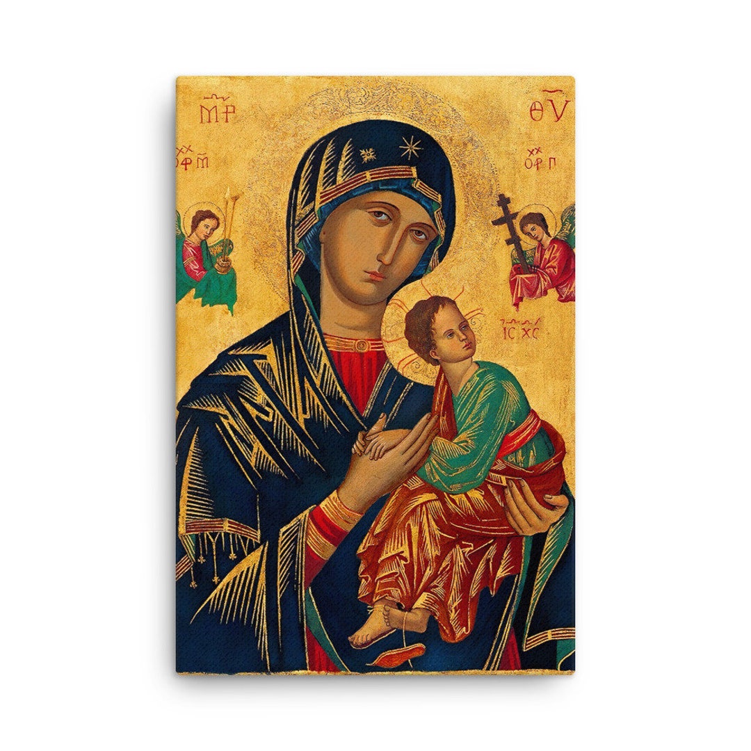 Our Lady of Perpetual Help (virgin Mary) Canvas Poster - Etsy