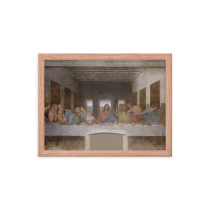 The Last Supper by Leonardo Da Vinci Framed Poster - Etsy Canada