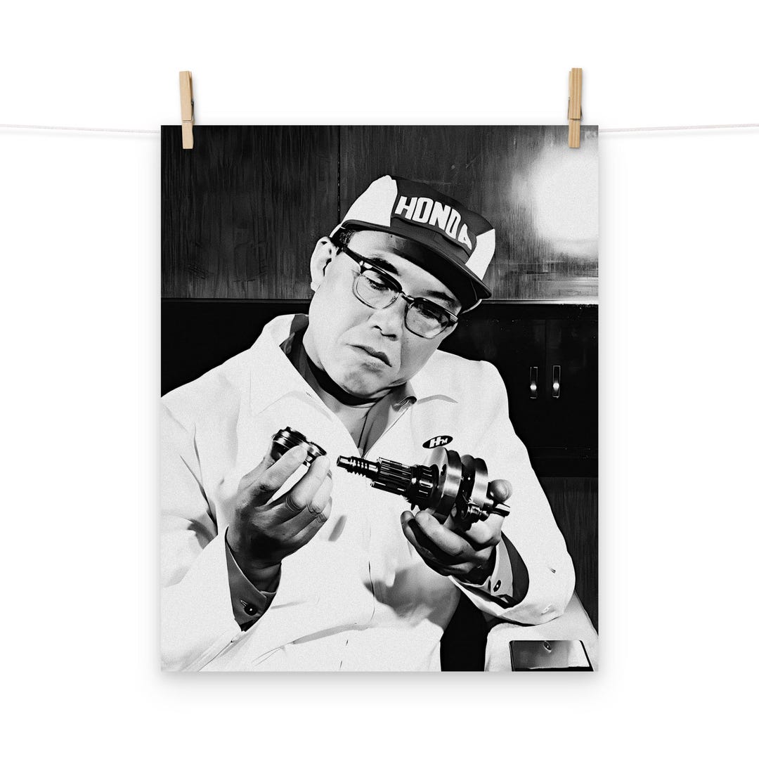 Soichiro Honda Matte Poster - Etsy