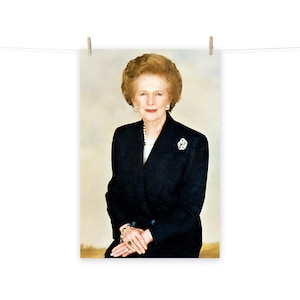 Prime Minister Margaret Thatcher Matte Poster