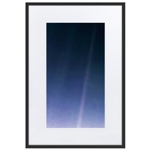 Pale Blue Dot Framed Poster with Mat