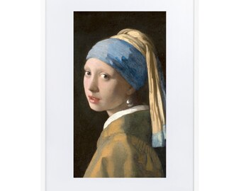 プリントアート フェルメール 真珠の耳飾りの少女 絵画 額付き インテリア ヨハネス・フェルメール作「真珠の耳飾りの少女」額入りポスター