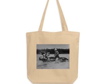 Teddy Roosevelt Riding A Moose Eco Tote Bag