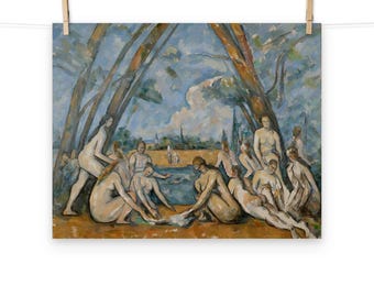 The Large Bathers by Paul Cezanne Matte Poster