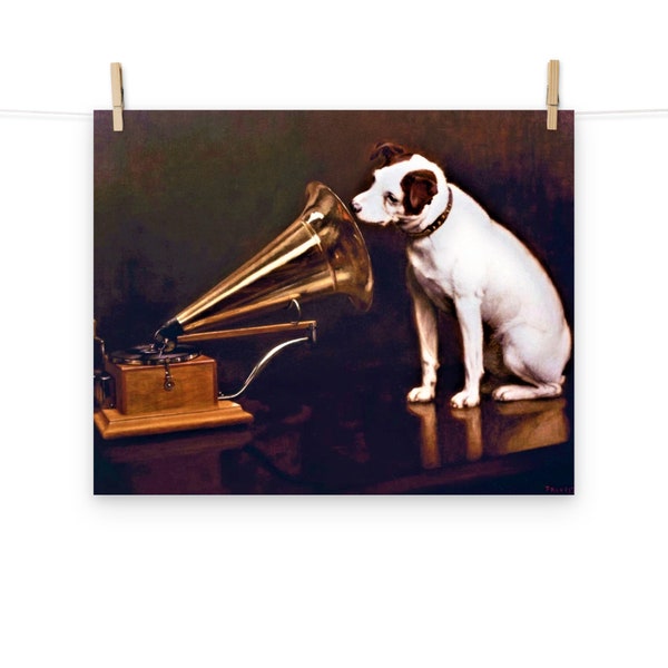 His Master's Voice By Francis Barraud Matte Poster