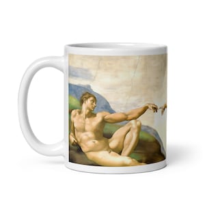 Creation of Adam by Michelangelo Mug