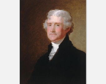 Thomas Jefferson by Gilbert Stuart Matte Poster