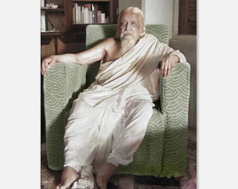 Lienzo de Sri Aurobindo