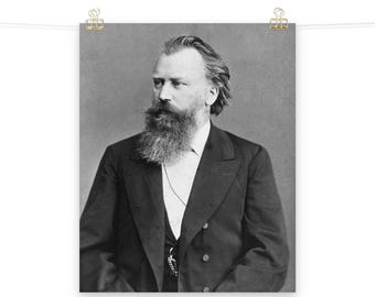 Johannes Brahms Matte Poster