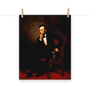 Abraham Lincoln by George P.A. Healy Matte Poster