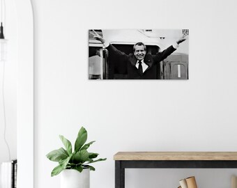 ニクソン辞任（ピースサイン）キャンバス - Etsy 日本