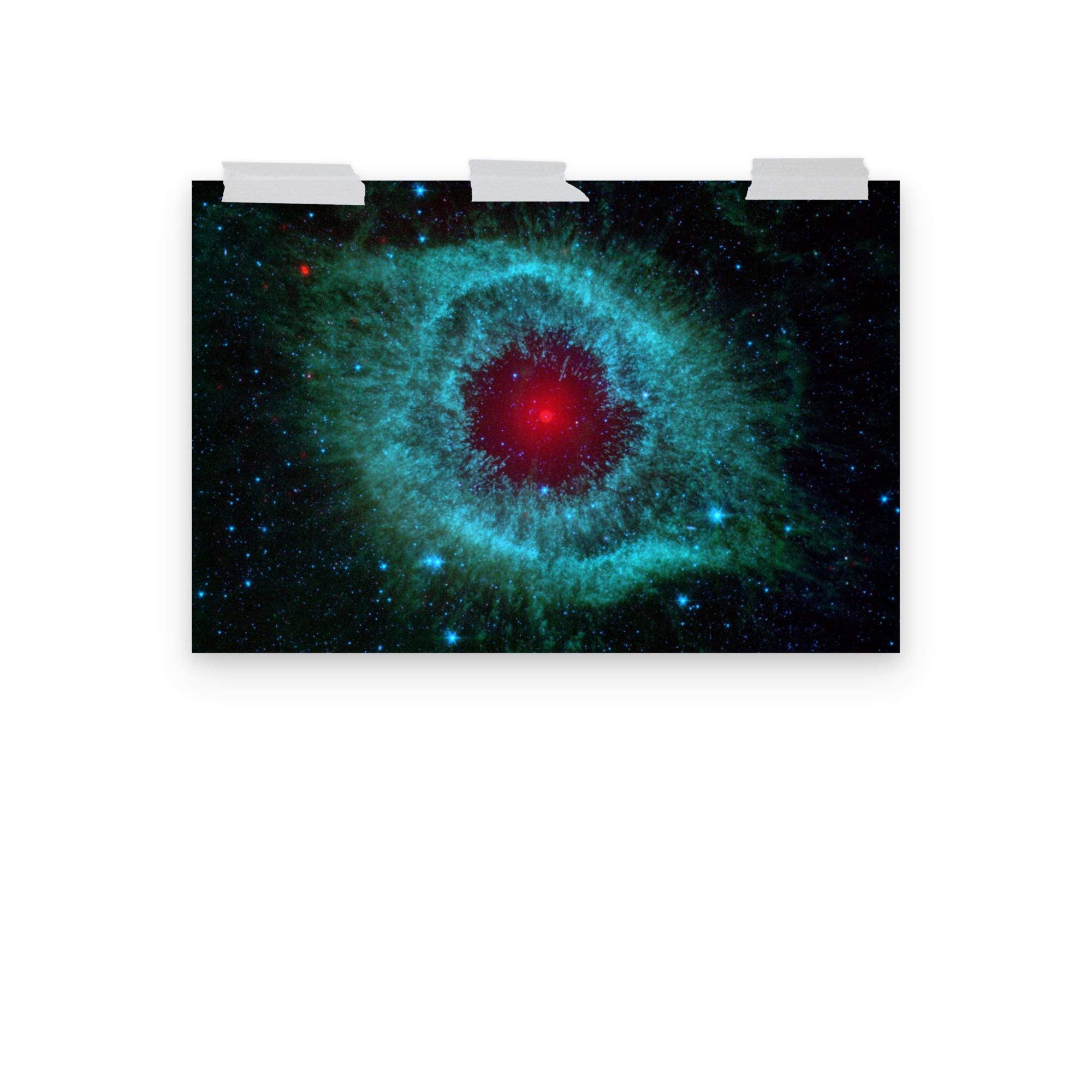Helix Nebula by Spitzer Space Telescope Matte Poster - Etsy, image size:2000x2000