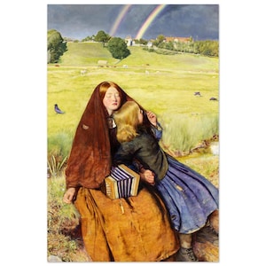 The Blind Girl by John Everett Millais Matte Poster