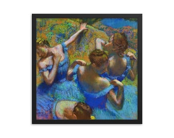 Tancerze w błękicie Edgar Degas Plakat w ramce