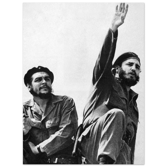 その他 2024 EC C. Guevarra/F. Castro 1of1 Black Che Guevara and Fidel Castro Matte Poster - Etsy