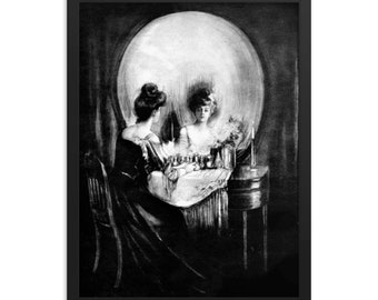 Póster Enmarcado Todo es vanidad de Charles Allan Gilbert