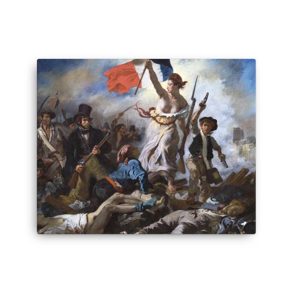 民衆を導く自由の女神 ウジェーヌ・ドラクロワ作 キャンバス - Etsy 日本