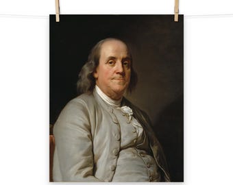 Benjamin Franklin Matte Poster