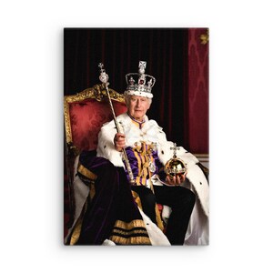 King Charles III Official Coronation Photo Canvas