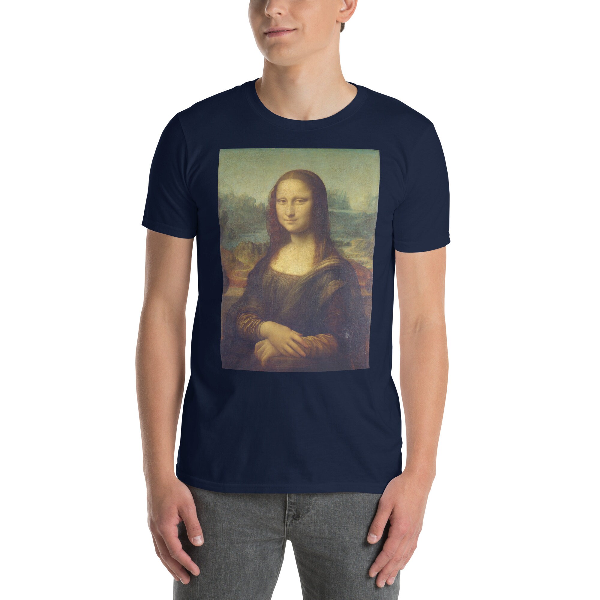 レオナルド・ダ・ヴィンチのモナリザ Tシャツ - Etsy 日本