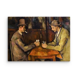 Die Kartenspieler von Paul Cézanne Leinwand