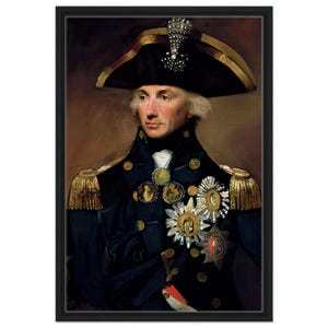 Horatio Nelson Admiral Lord Nelson Framed Canvas Framed Canvas