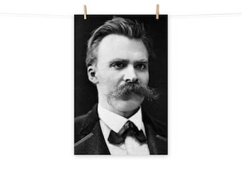 Friedrich Nietzsche Portrait Matte Poster