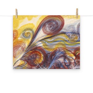 The Eye of God by Georgiana Houghton Matte Poster