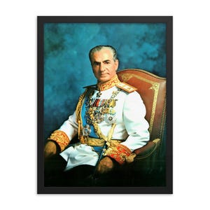 Mohammad Reza Pahlavi Framed Poster