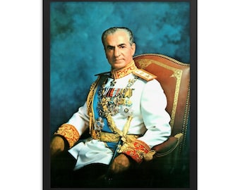 Mohammad Reza Pahlavi Framed Poster