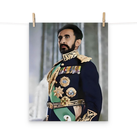 Haile Selassie I Matte Poster - Etsy