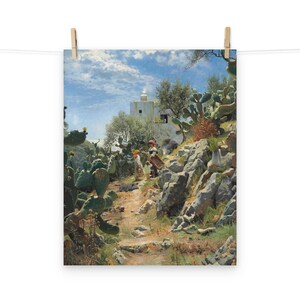 Mattes Poster auf einer Kakteenplantage von Peder Mørk Mønsted